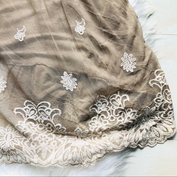 Saga Viscose Spandex Blend Open Front Hippie Boho Lace Cardigan with Pockets, M - Picture 12 of 15